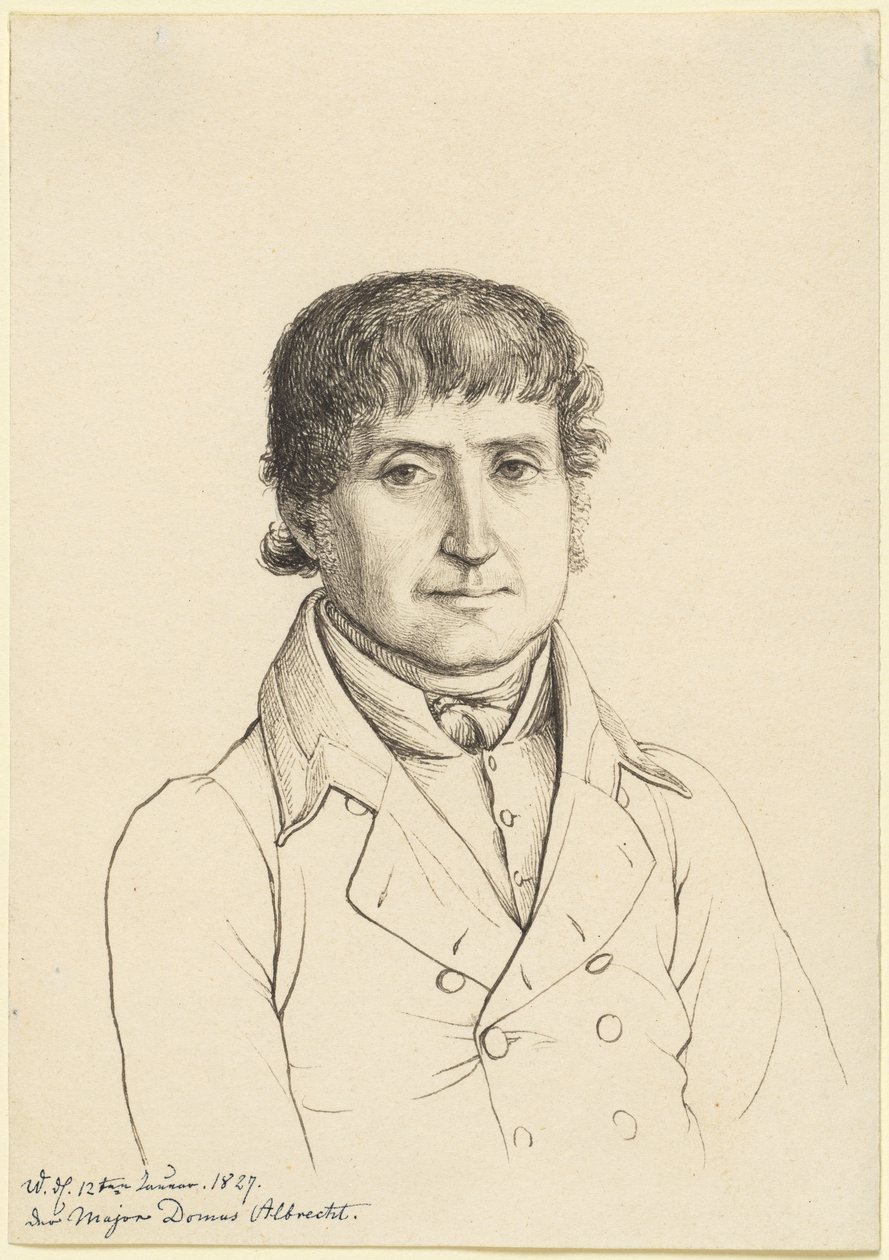 Majordomus Albrecht, 1827 door Gerhard Wilhelm von Reutern