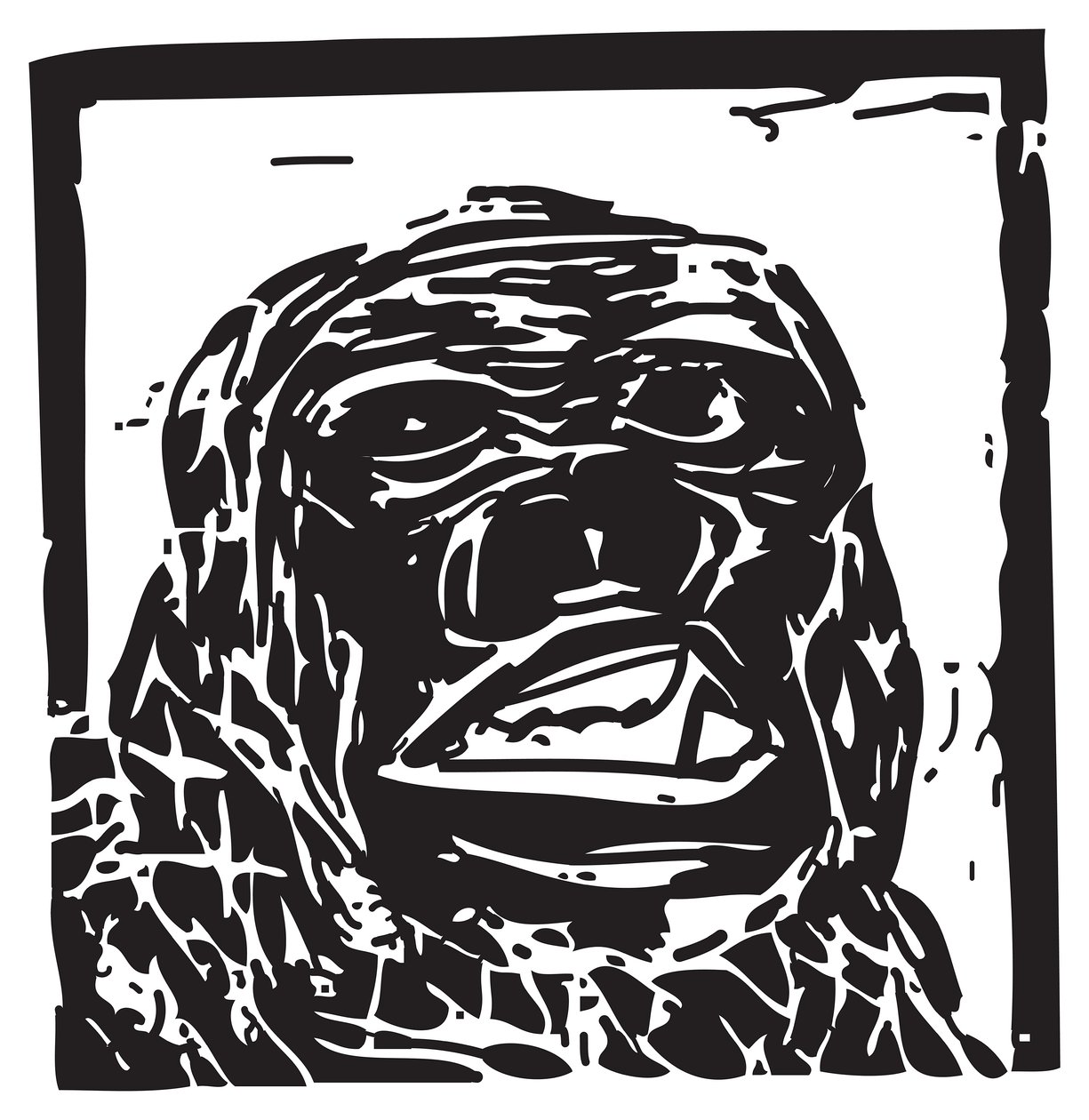 Zware Gorilla door Gerhardt Isringhaus