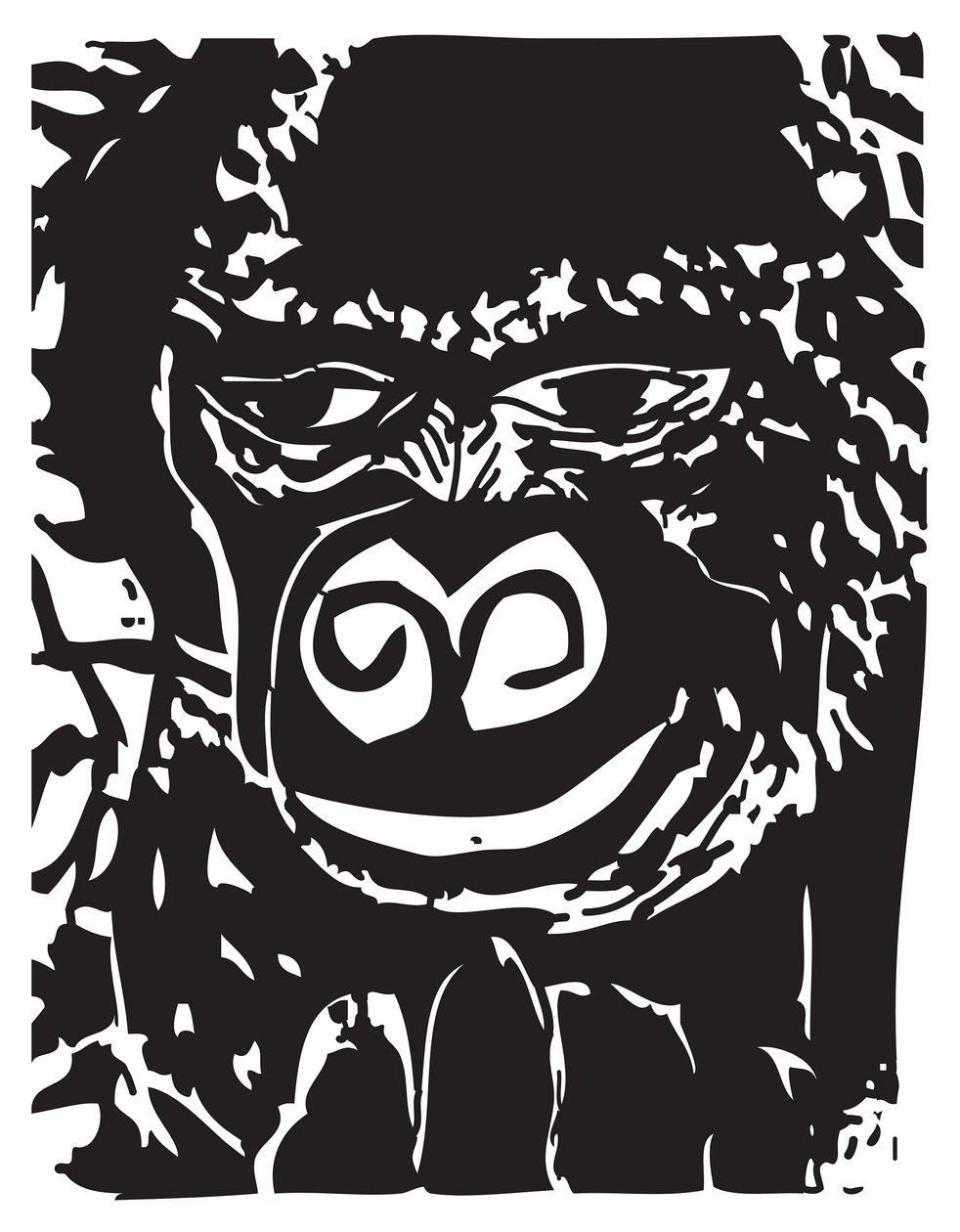 Peinzende Gorilla door Gerhardt Isringhaus