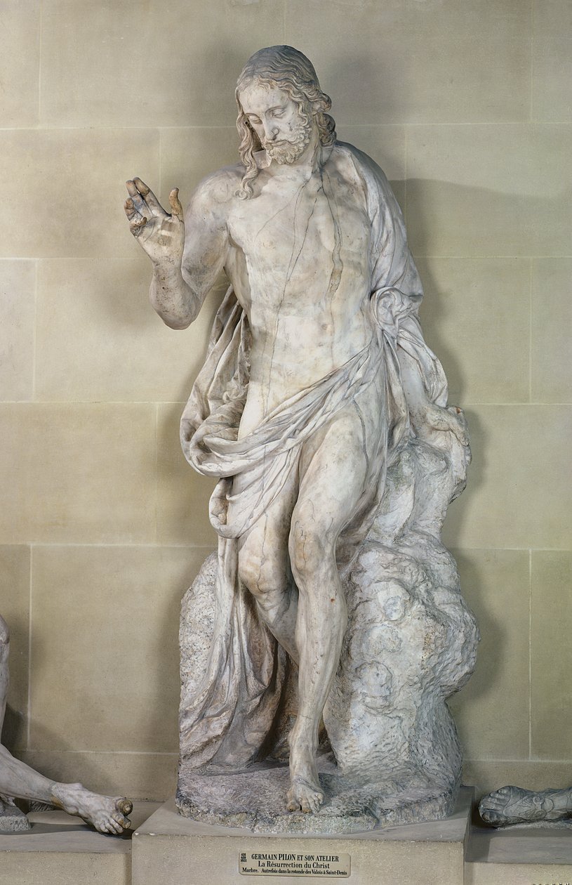 De Opstanding, detail van Christus door Germain Pilon
