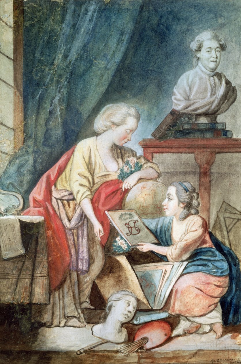 De Familie Necker in 1780 door Germaine Necker