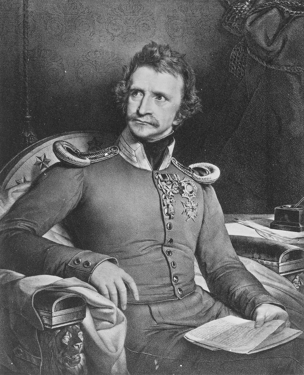 Ludwig I van Beieren door German School