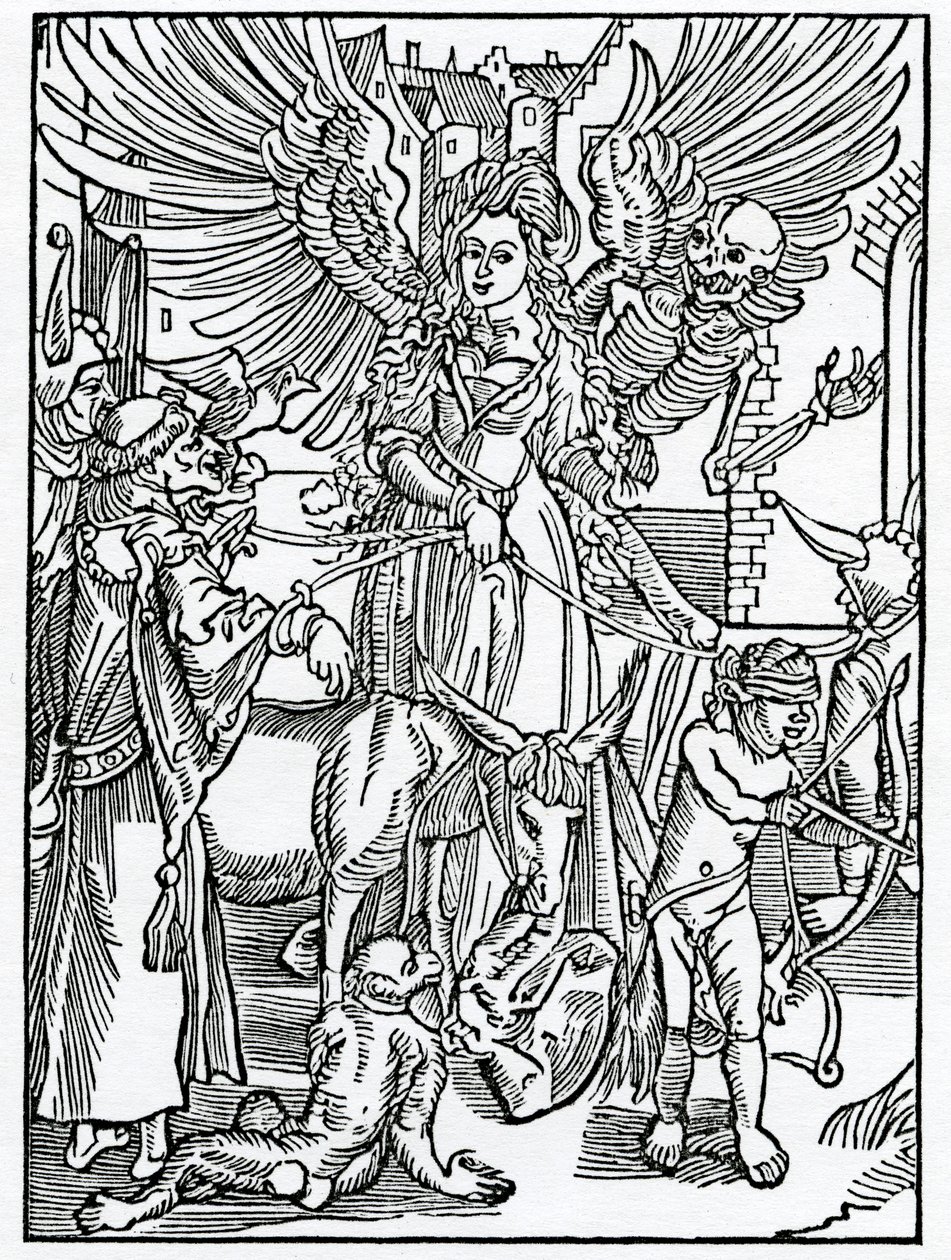 Van wanordelijke liefde en wellust, illustratie uit Alexander Barclay