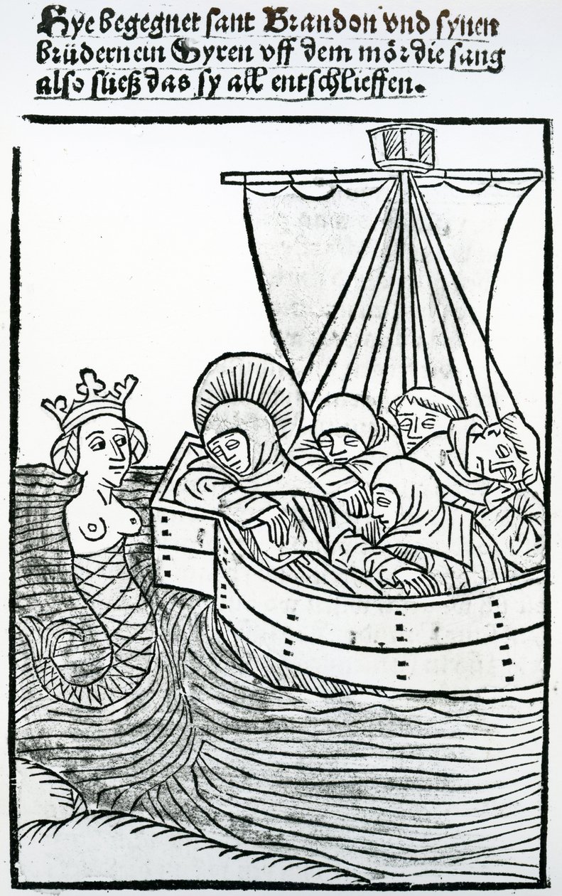 St. Brendan en de Sirene, illustratie uit 