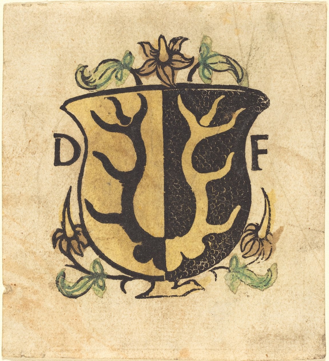Boekplaat van Dominicus Frauenfelder door German 15th Century