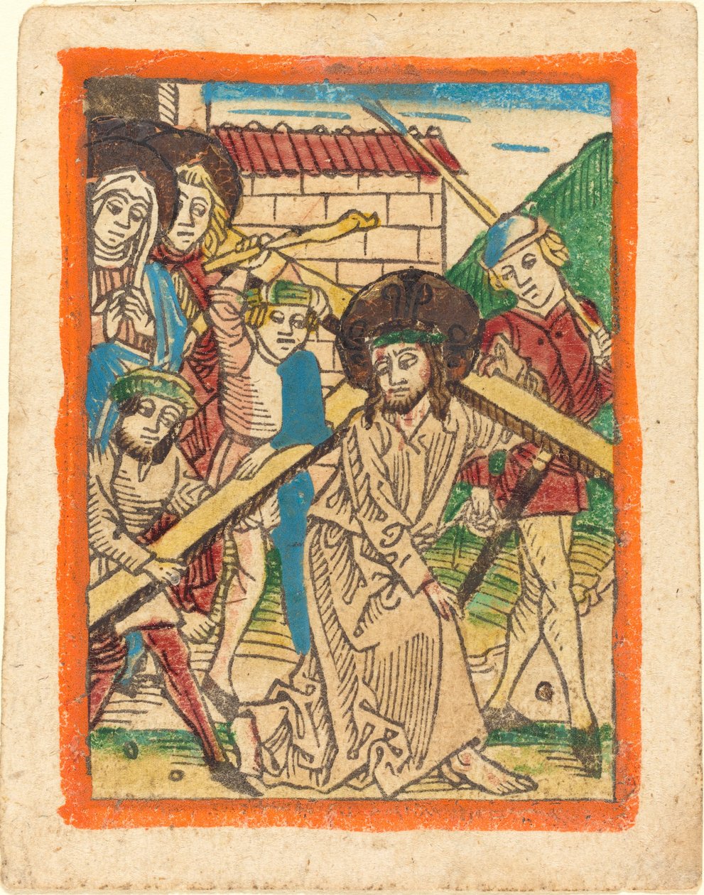 Christus Draagt het Kruis door German 15th Century