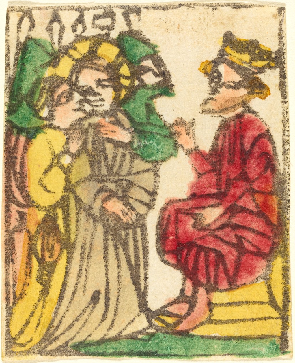 Christus voor Herodes door German 15th Century