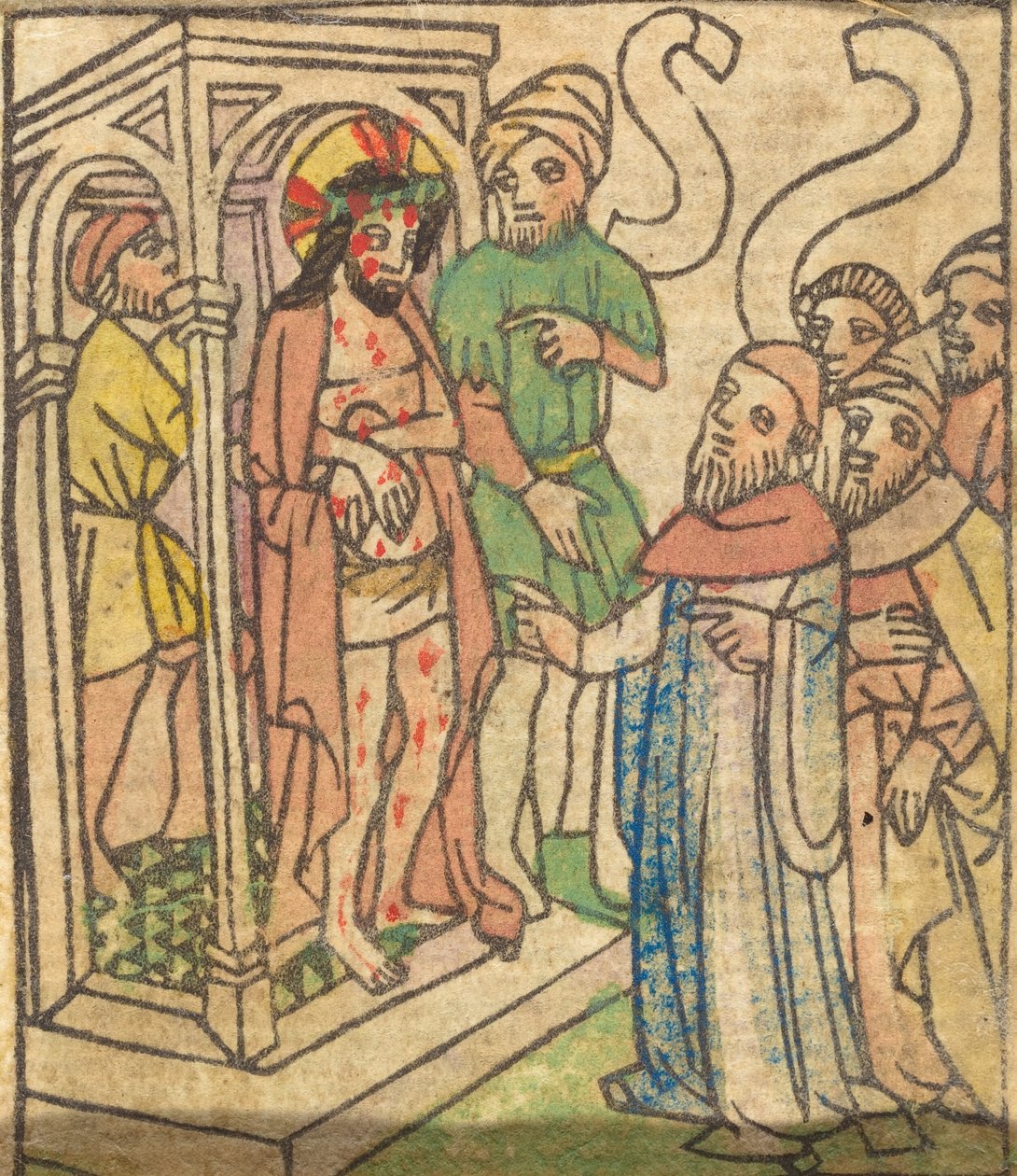 Ecce Homo (verso) door German 15th Century