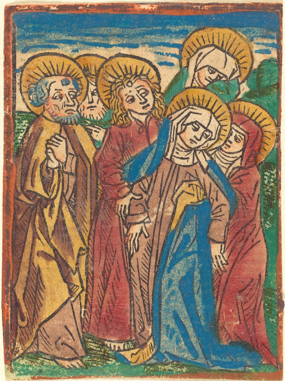 Overwonnen Madonna door German 15th Century