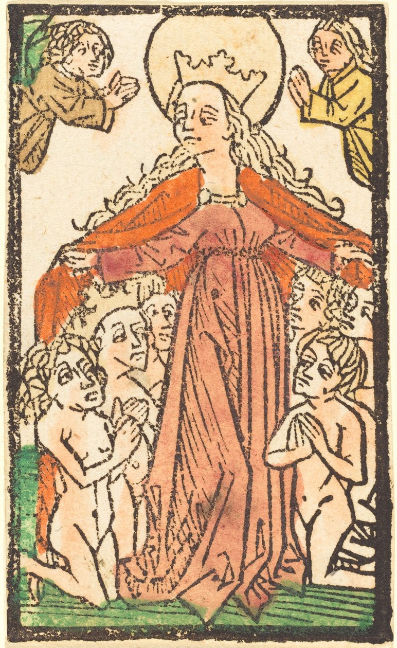 Madonna als beschermster door German 15th Century