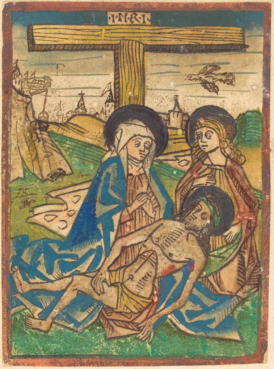 Pietà met Sint Jan door German 15th Century