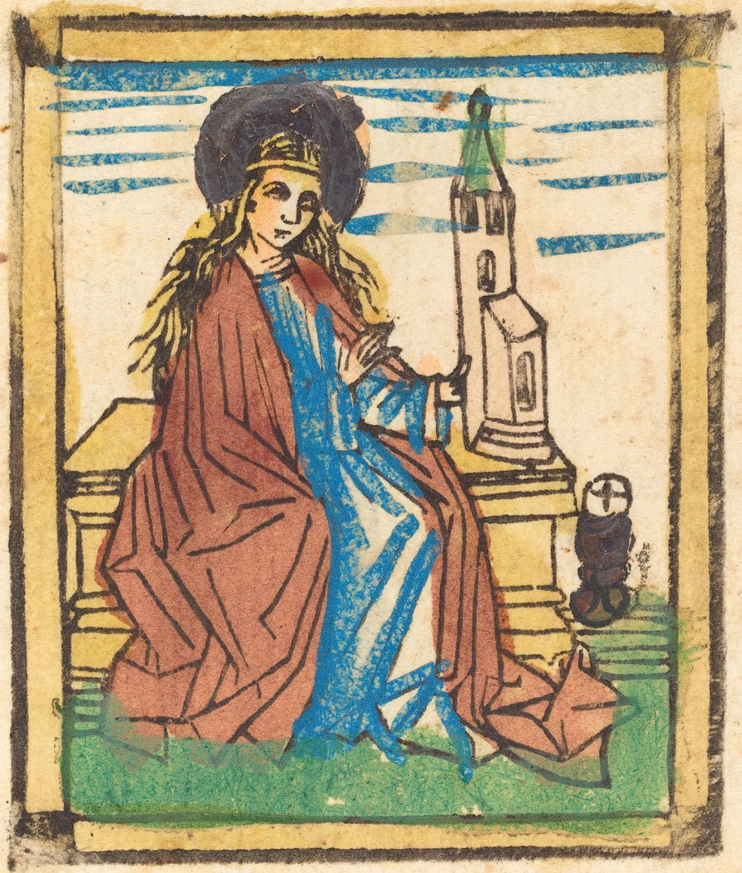 Sint Barbara door German 15th Century