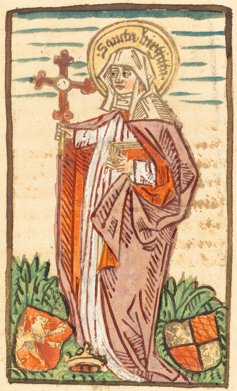 Sint Brigida door German 15th Century