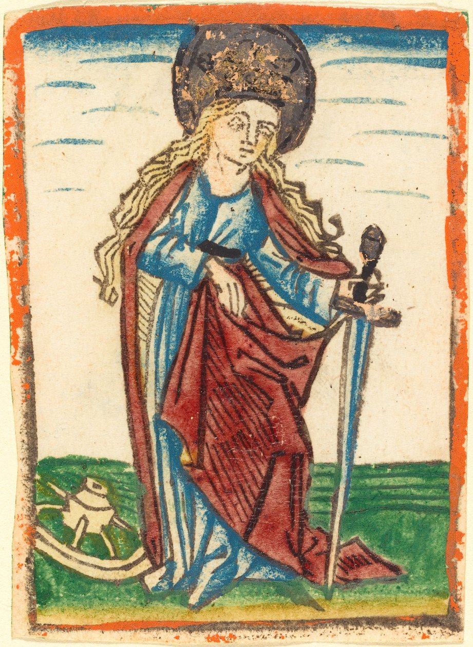 Sint Catharina door German 15th Century