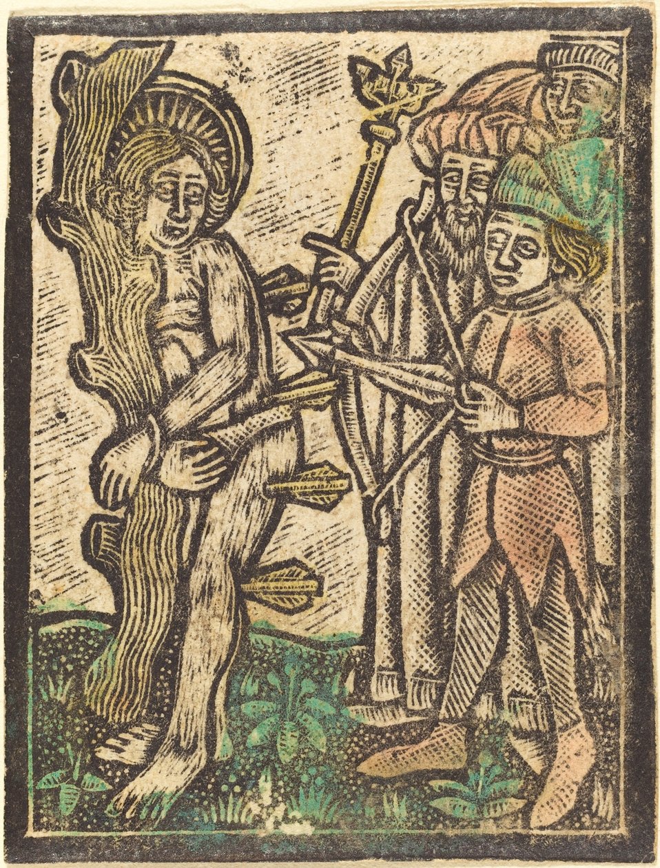 Sint Sebastiaan door German 15th Century