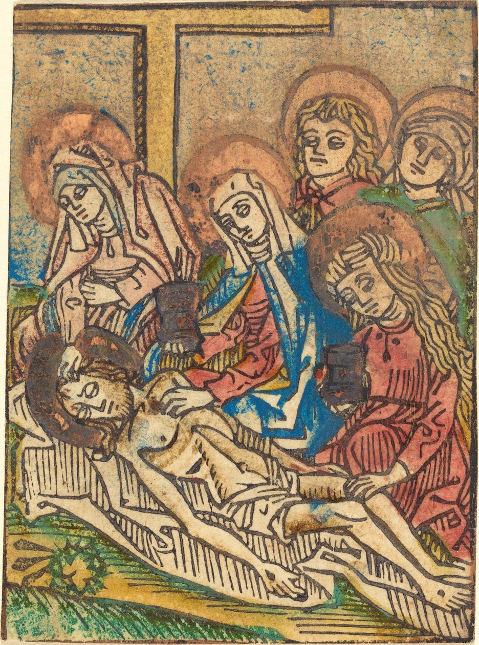 De balseming van Christus door German 15th Century
