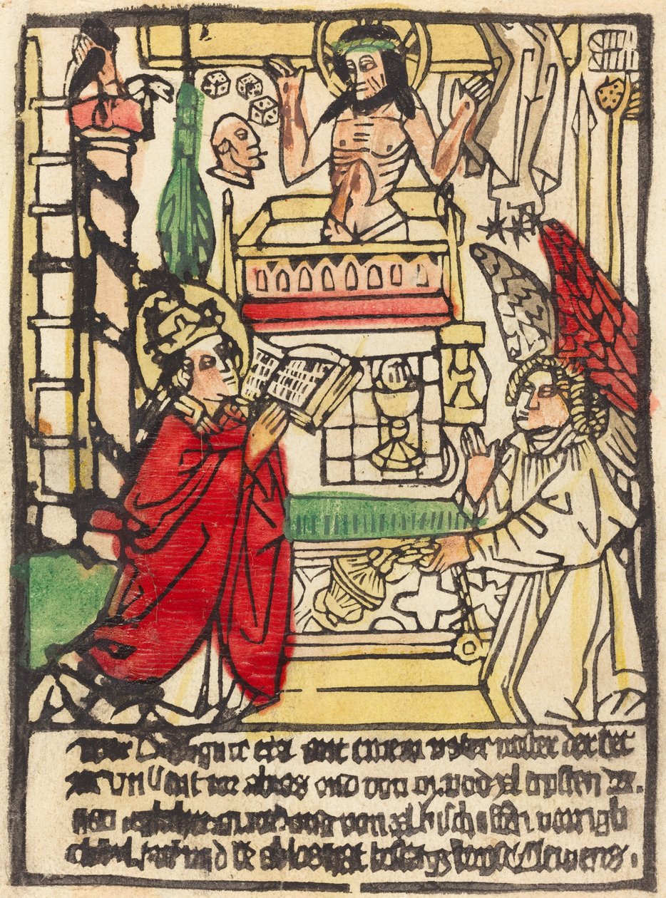 De mis van Sint Gregorius door German 15th Century