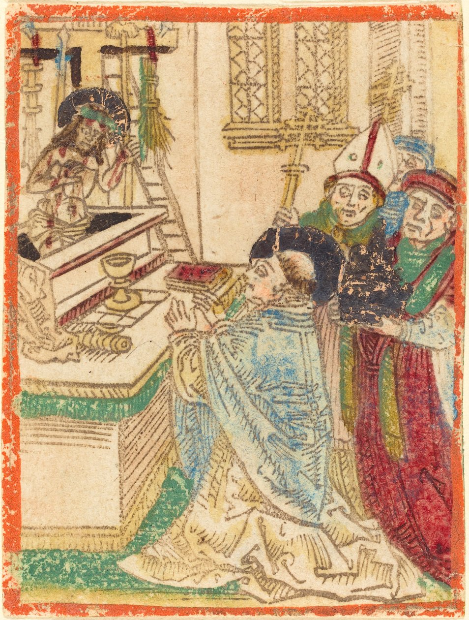 De Mis van Sint Gregorius door German 15th Century