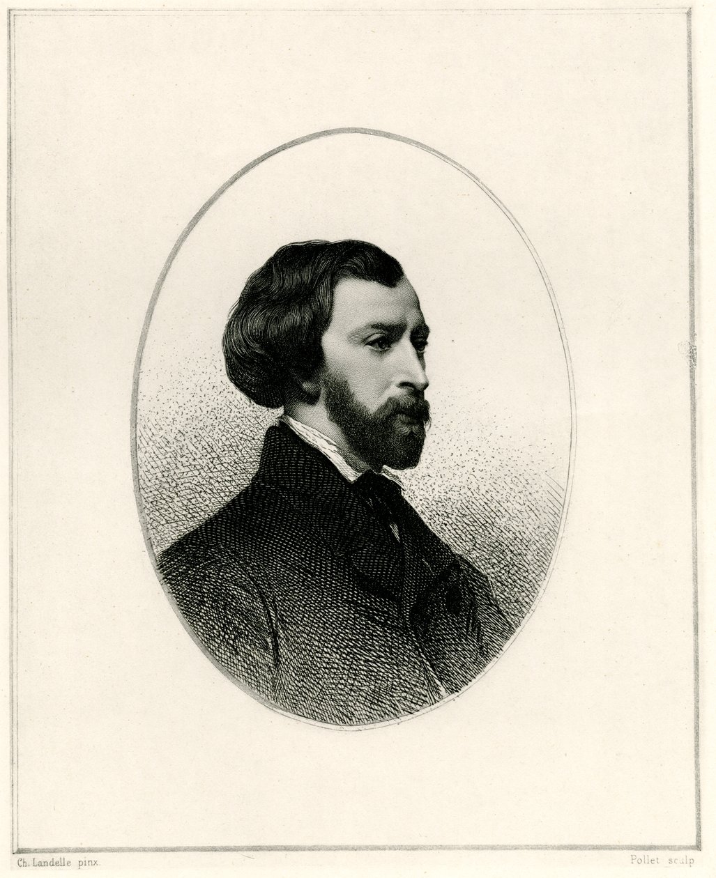 Alfred de Musset door German School