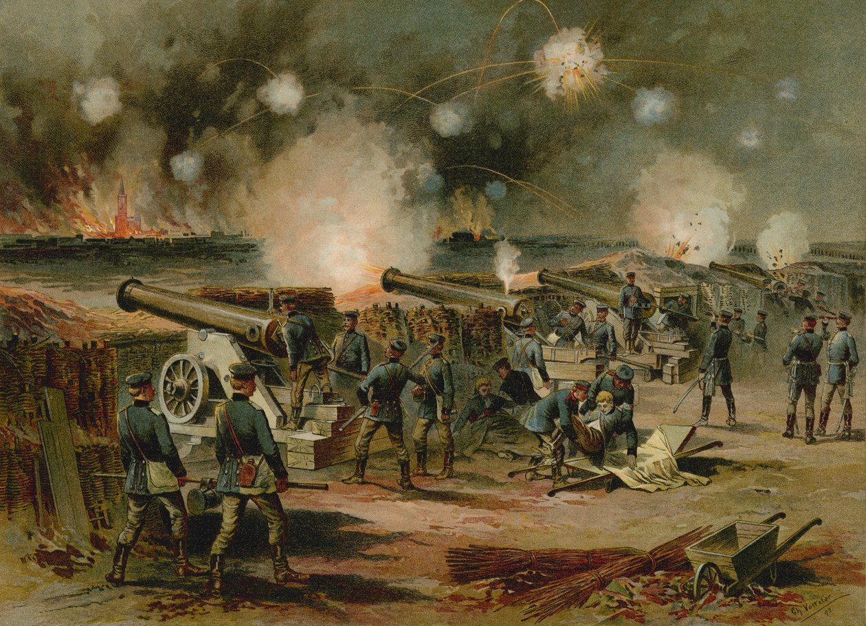 Bombardement van Straatsburg, Frans-Duitse Oorlog, 1870 door German School