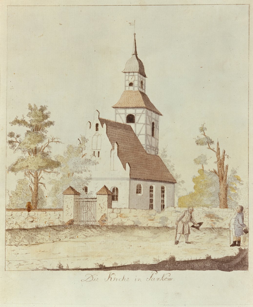 Kerk in Pankow, Berlijn door German School