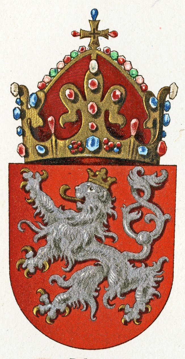 Wapen van Bohemen, ca. 1898 door German School