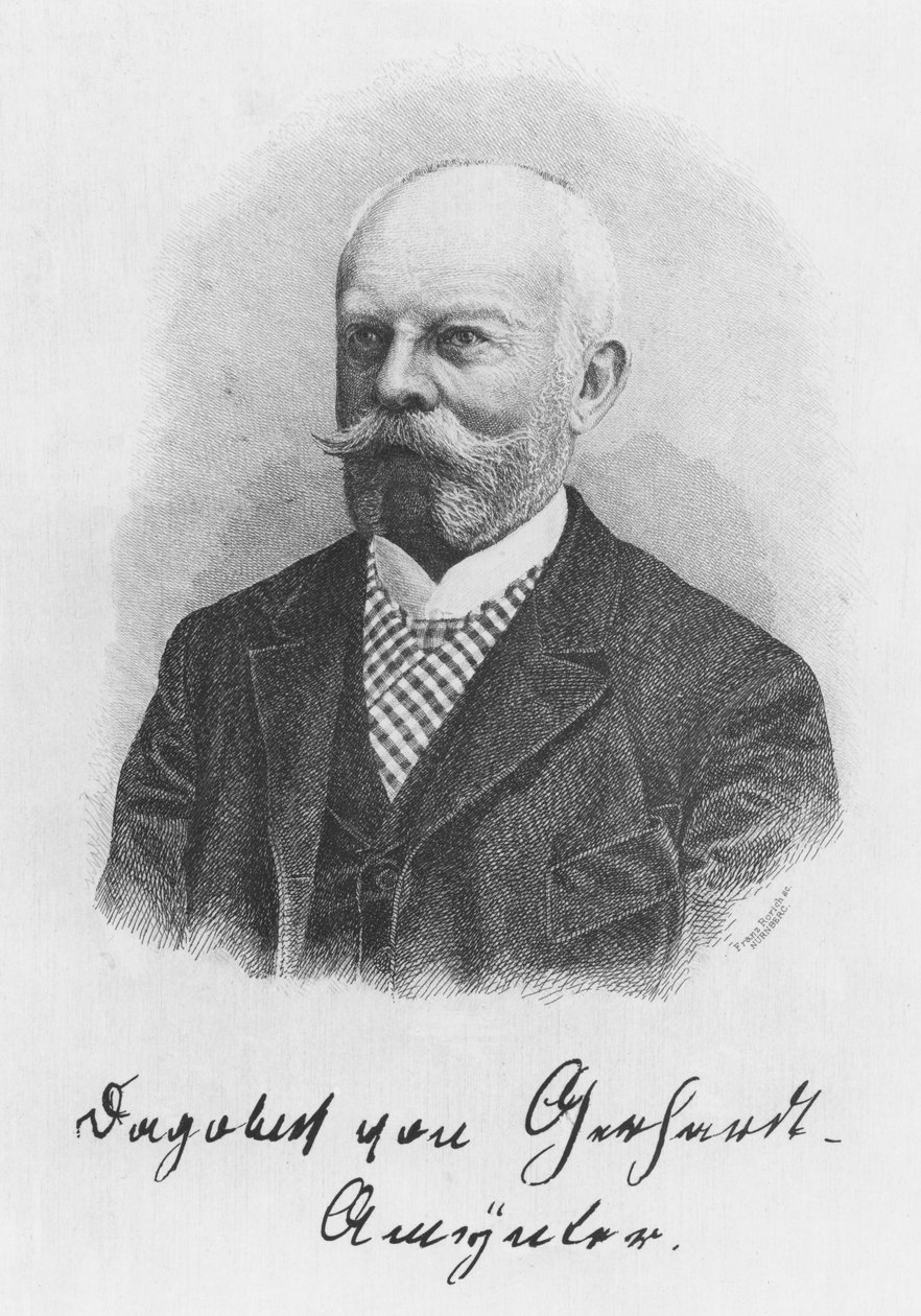 Dagobert von Gerhardt (gravure) door German School