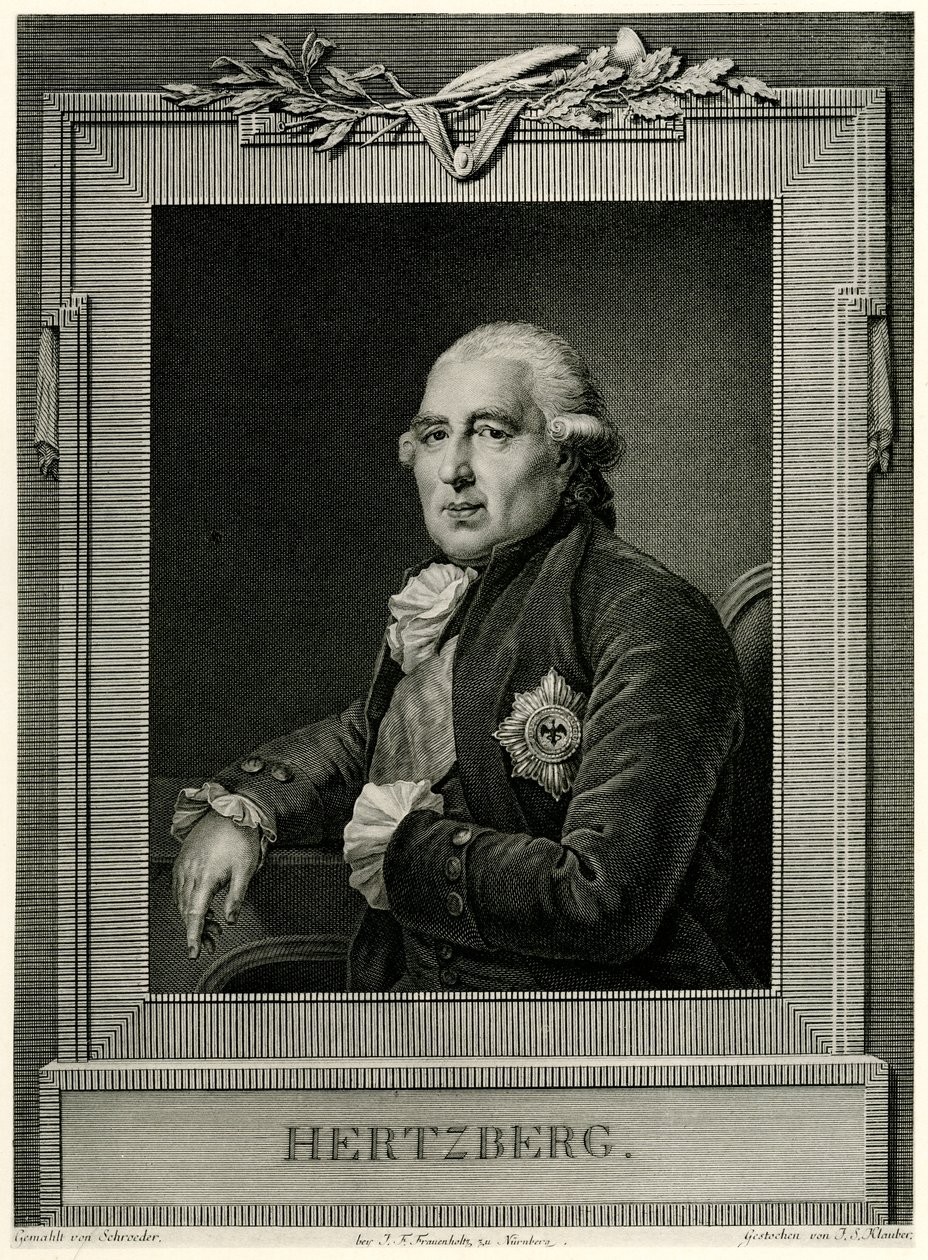 Ewald Friedrich Graaf von Hertzberg door German School