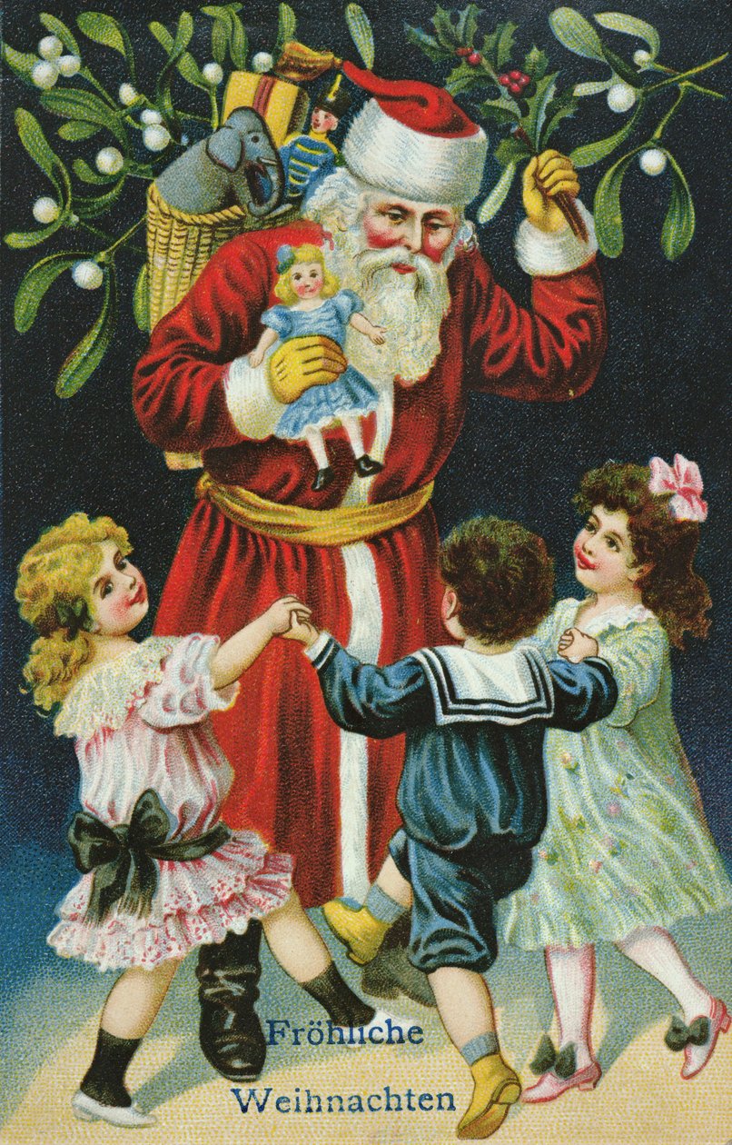 Vrolijk Kerstfeest, c.1900 door German School