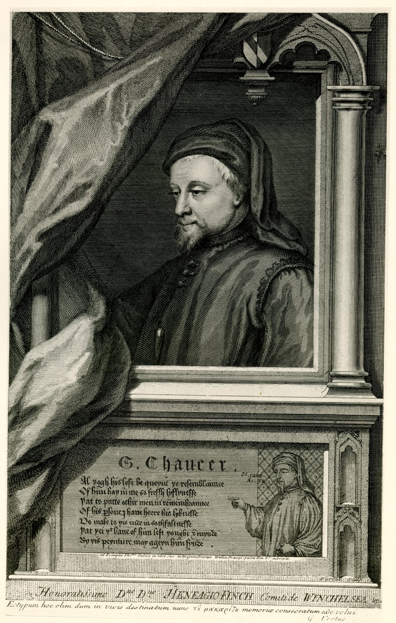 Geoffrey Chaucer door German School