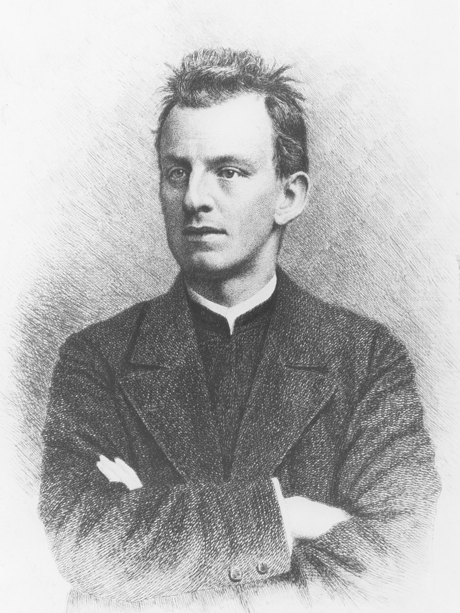 Gerhart Hauptmann (gravure) door German School