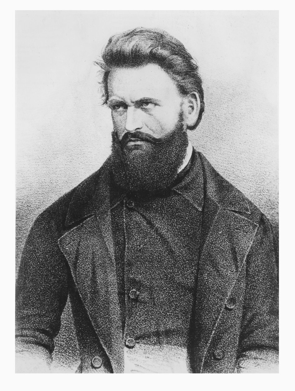 Julius Fröbel (litho) door German School