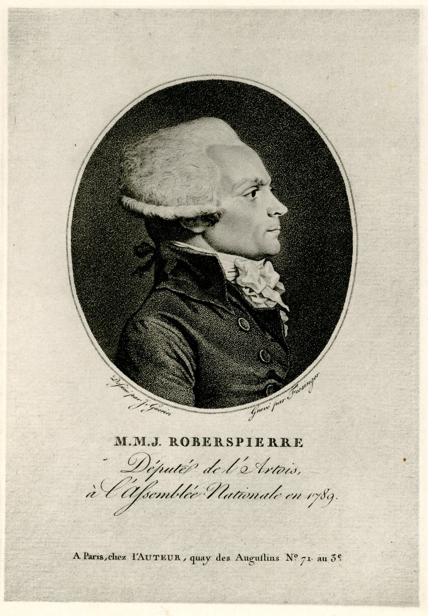 Maximilien Marie Isidore de Robespierre door German School