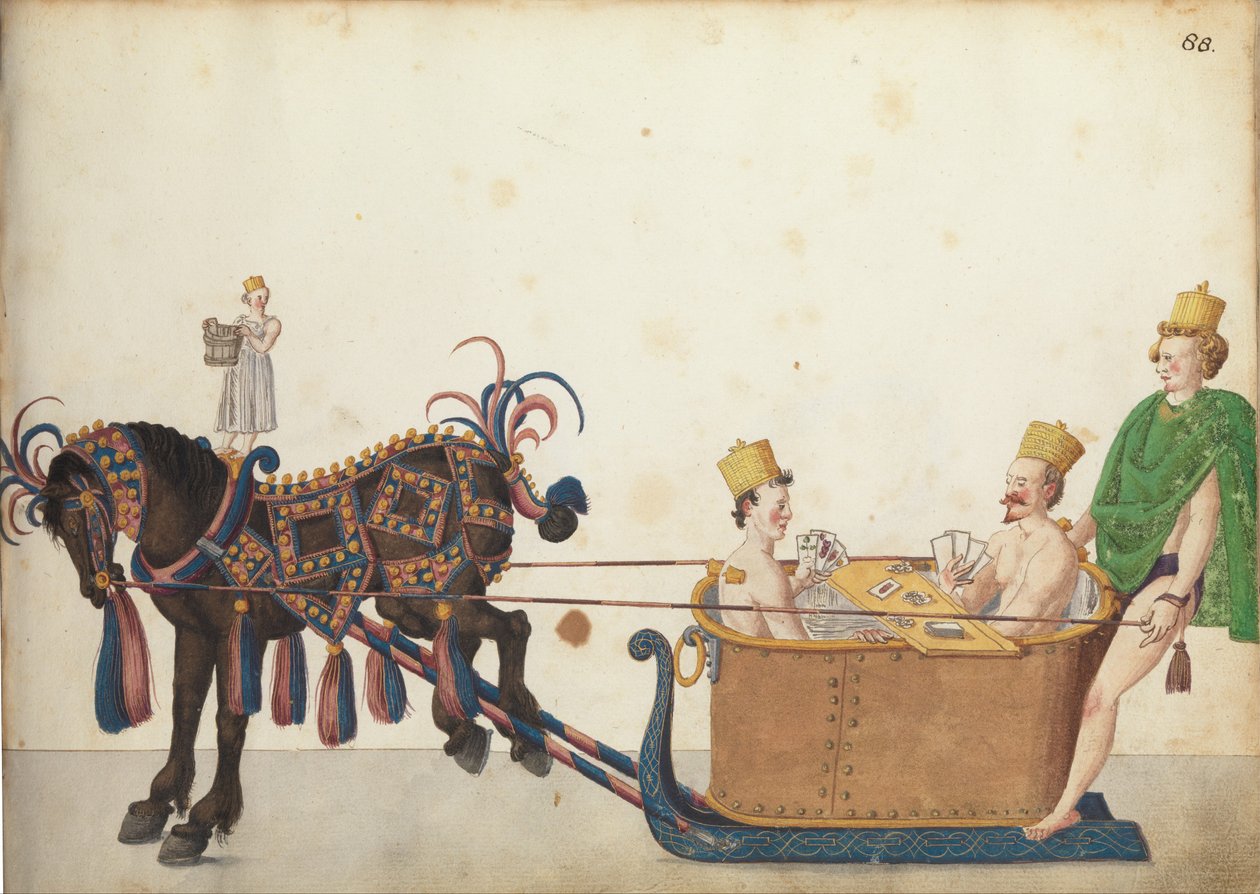 Optochtslee in parade, ca. 1640 door German School