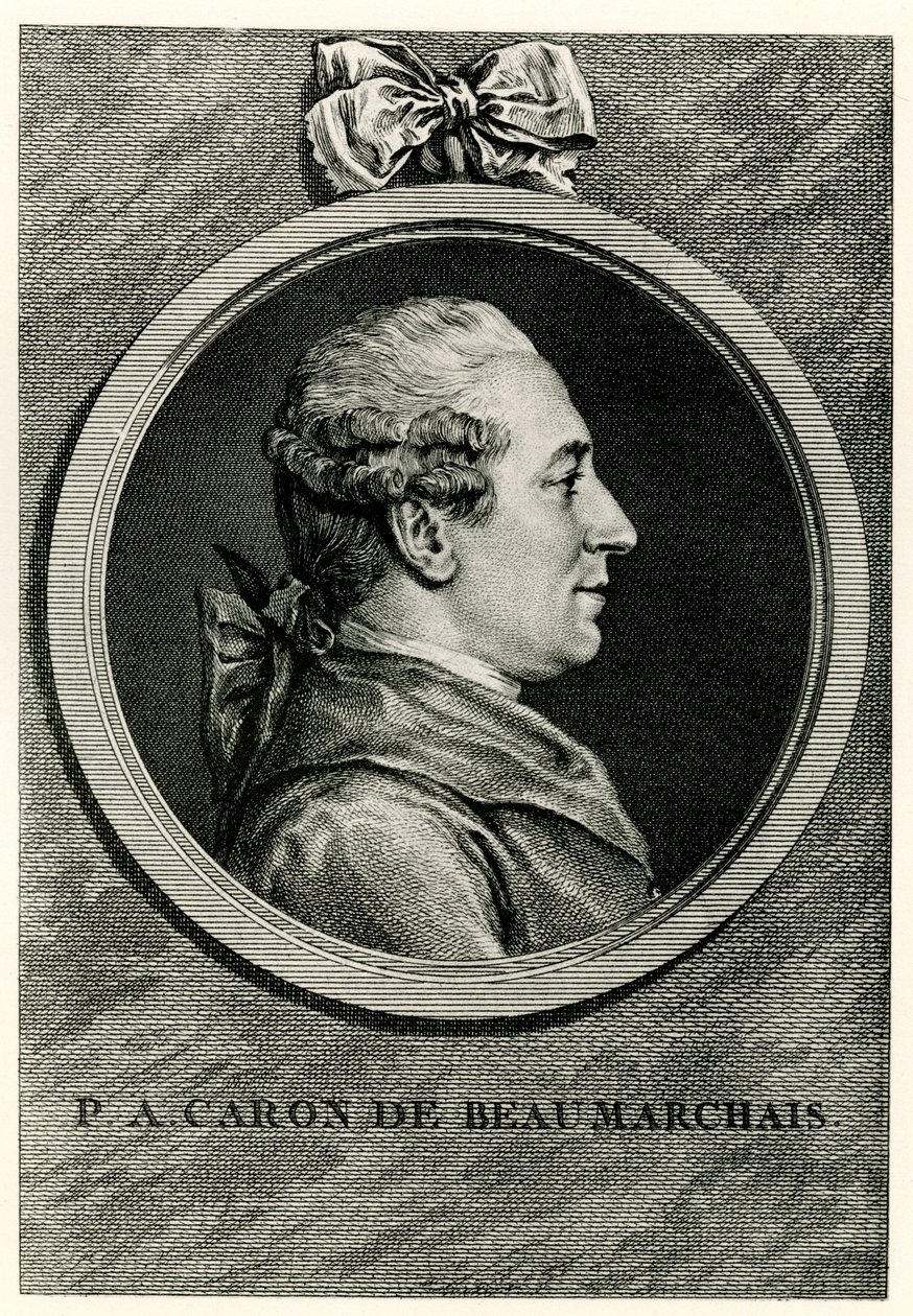 Pierre Augustin Caron de Beaumarchais door German School
