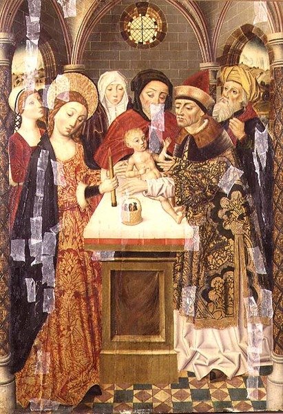 De presentatie in de tempel, ca. 1480 door German School