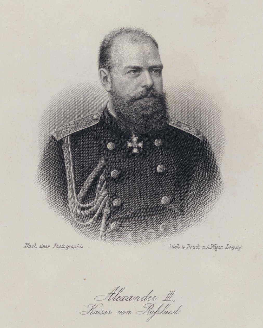 Tsaar Alexander III van Rusland door German School