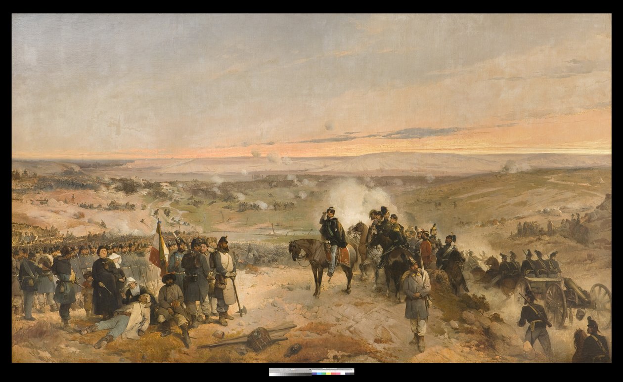 Slag bij de Chernaya door Gerolamo Induno