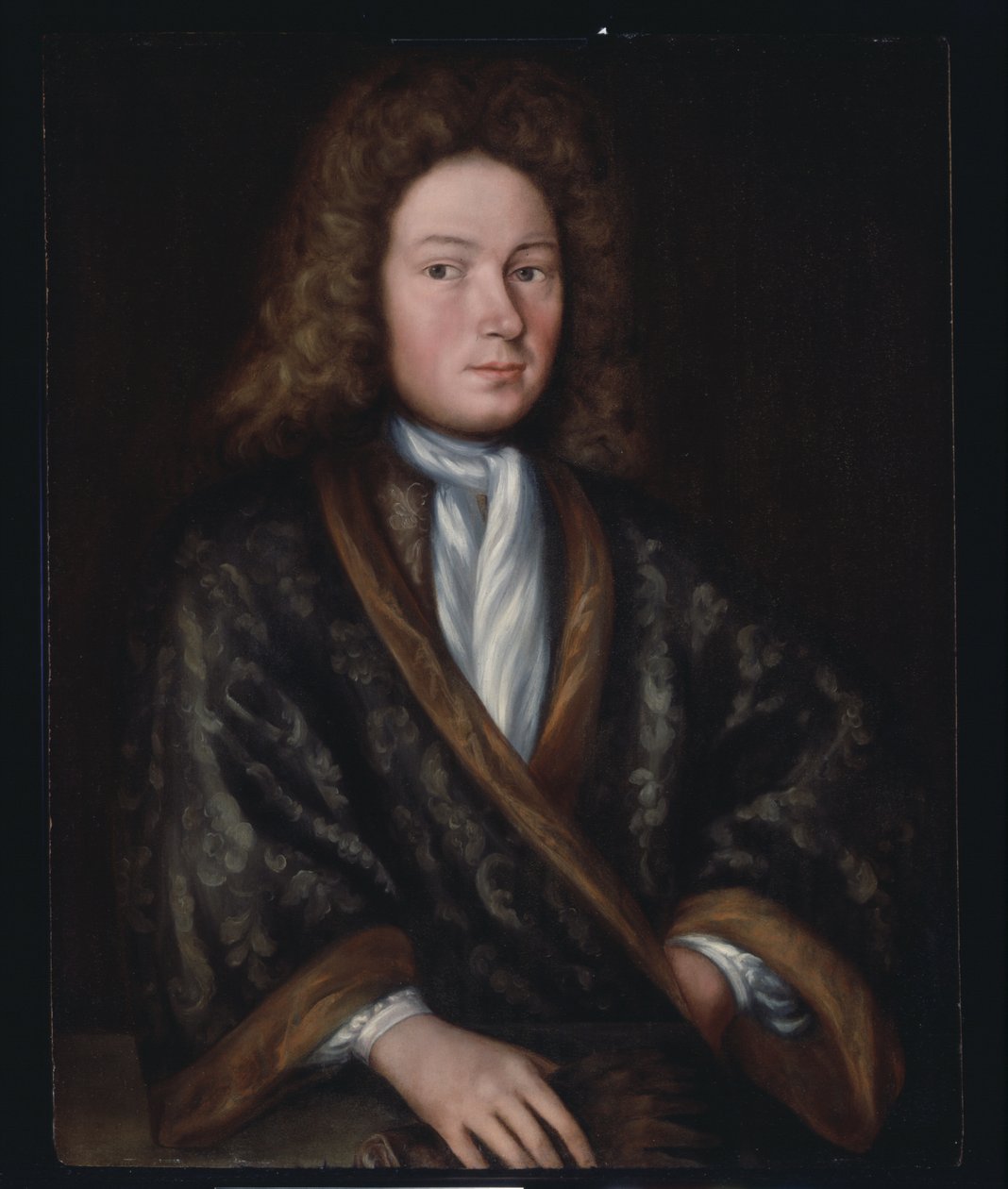 Portret van een man, ca. 1690 door Gerrit Duyckinck