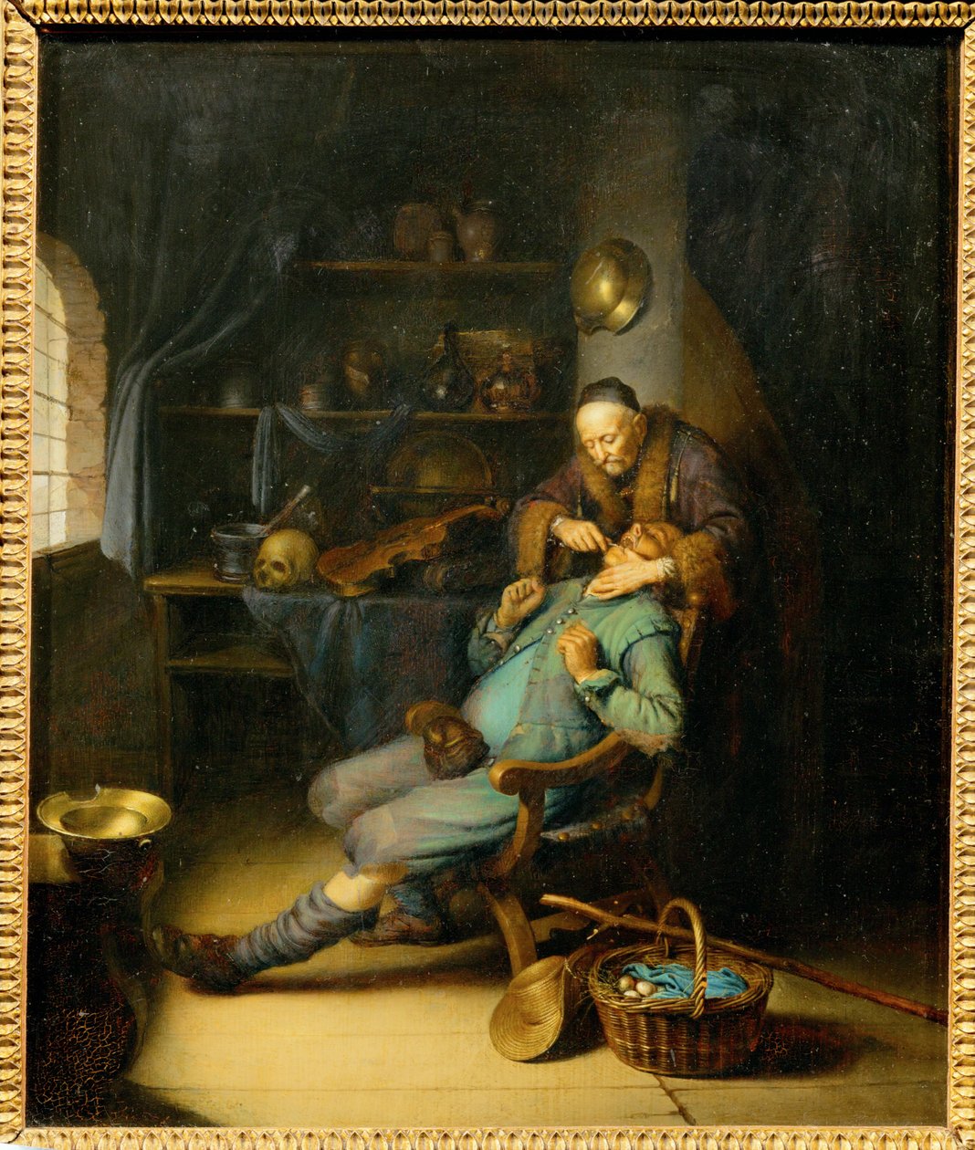 De tandarts ... door Gerrit or Gerard Dou