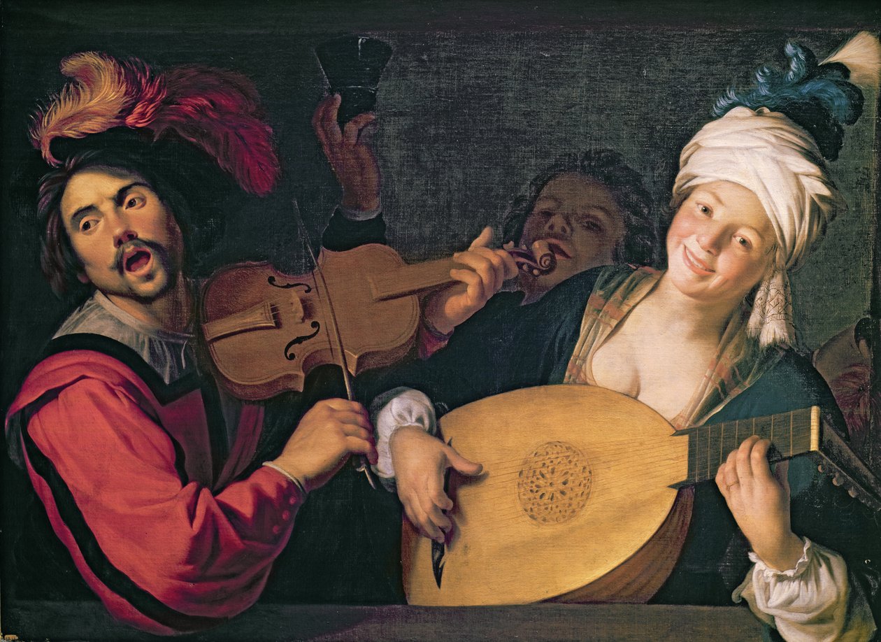 Het concert door Gerrit van Honthorst