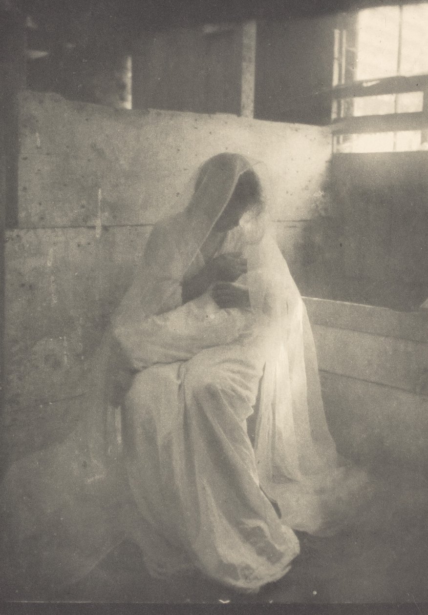 De kribbe, c.1900 door Gertrude Käsebier