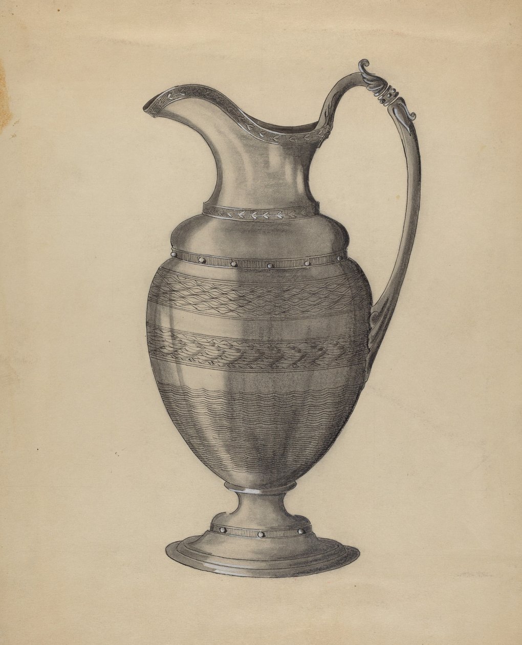 Pewter Pitcher door Gertrude Schmidt