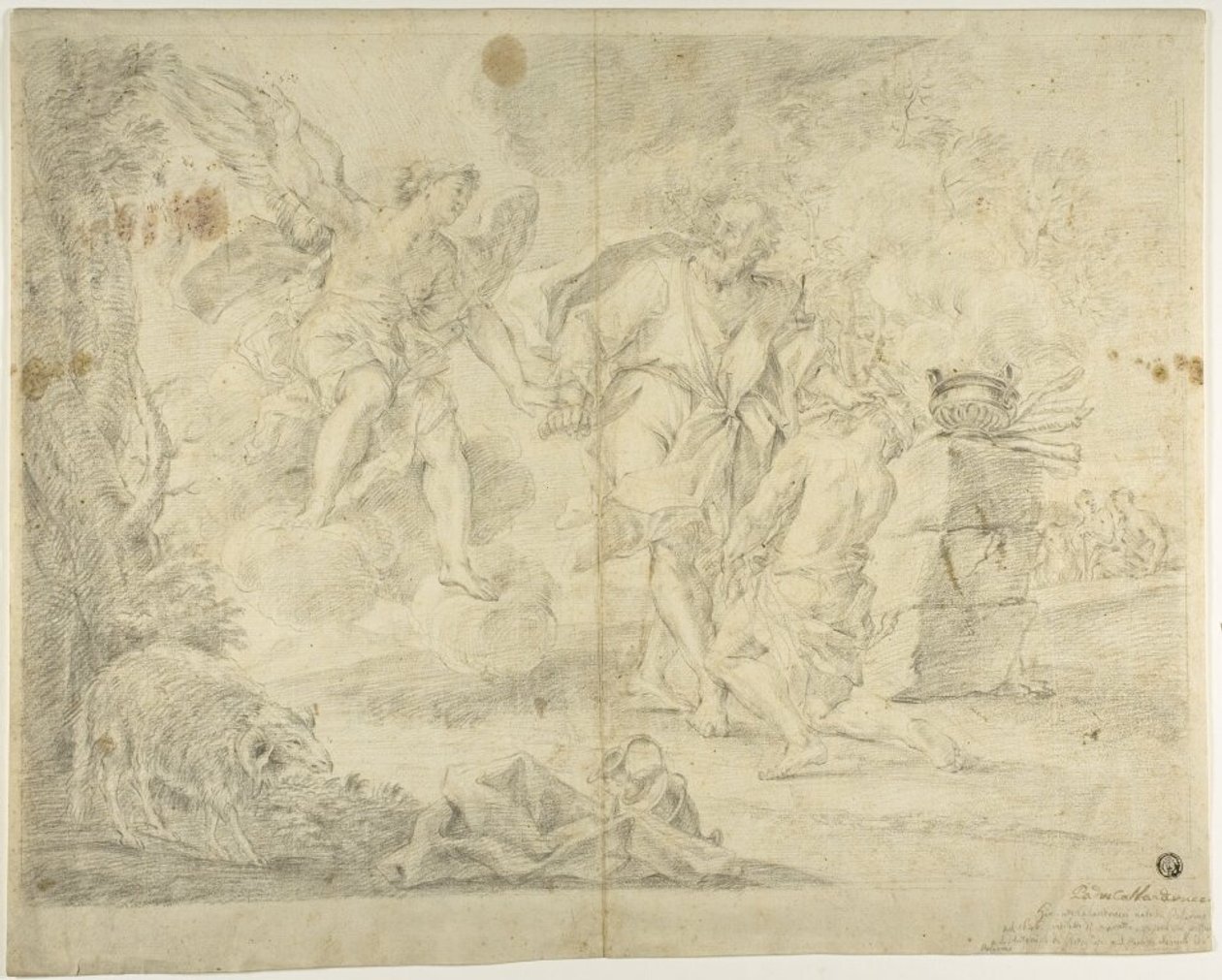 Abrahams offer van Isaak door Giacinto Calandrucci