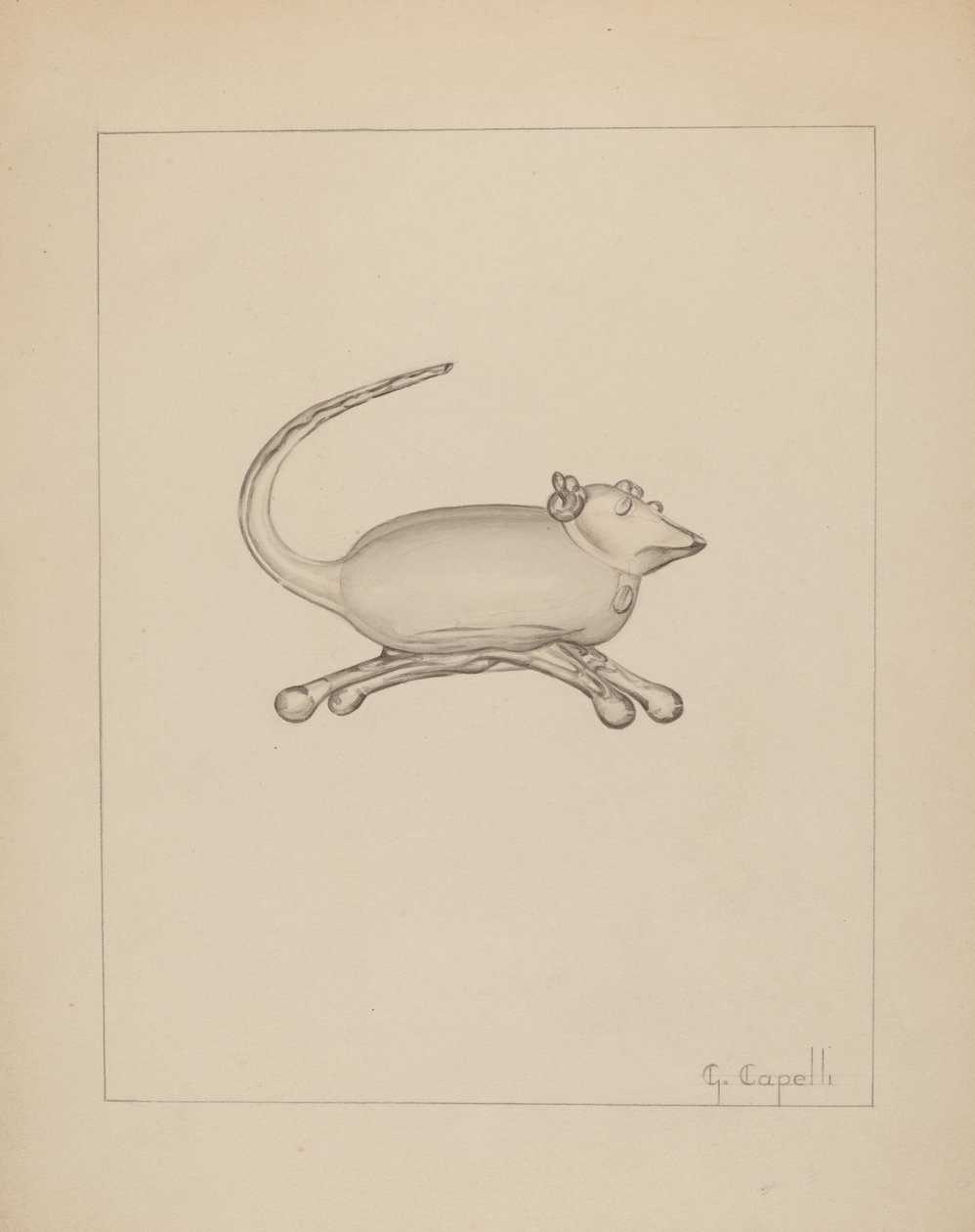 Muis, ca. 1937 door Giacinto Capelli
