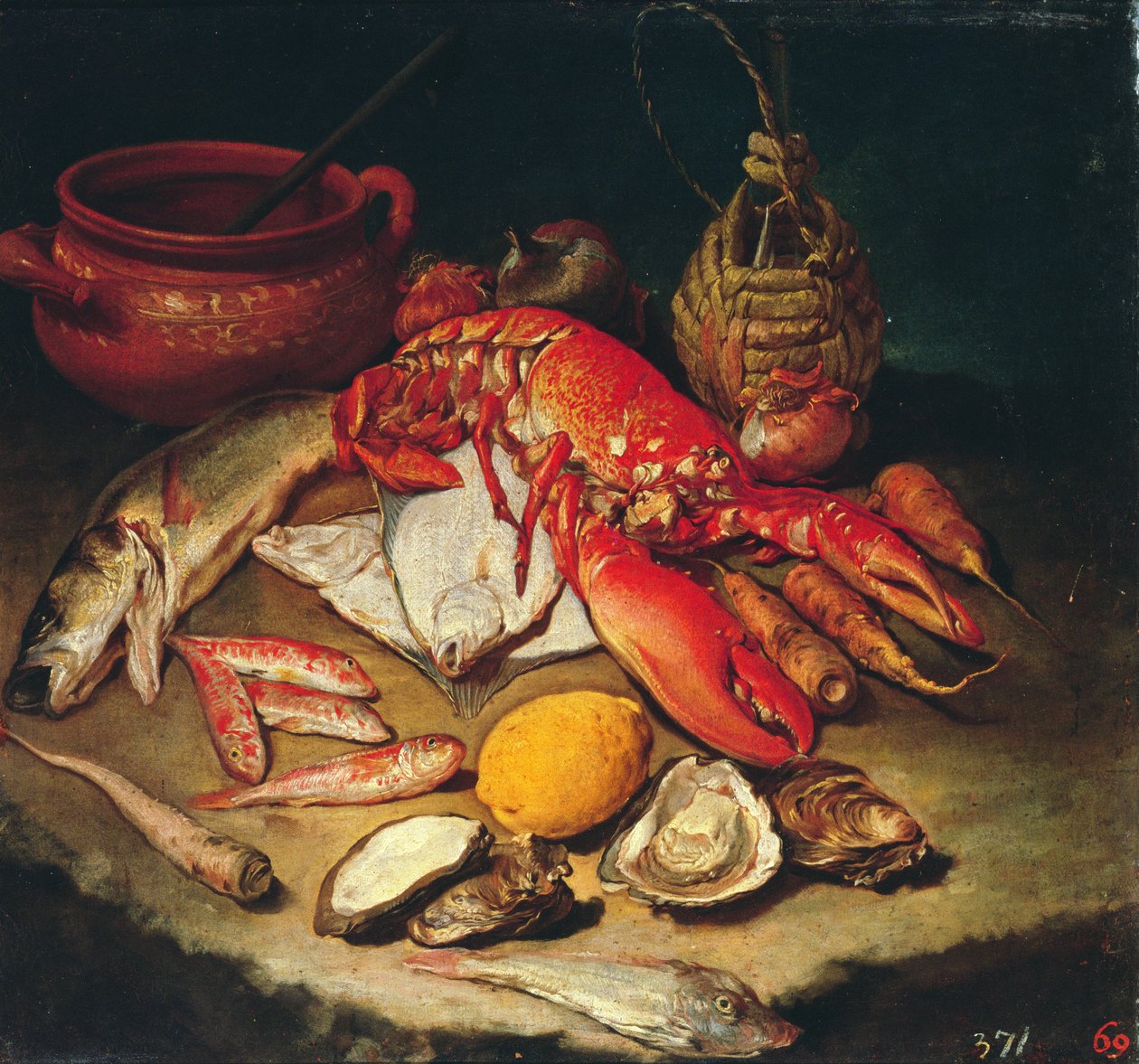 Zeevruchten door Giacomo Ceruti