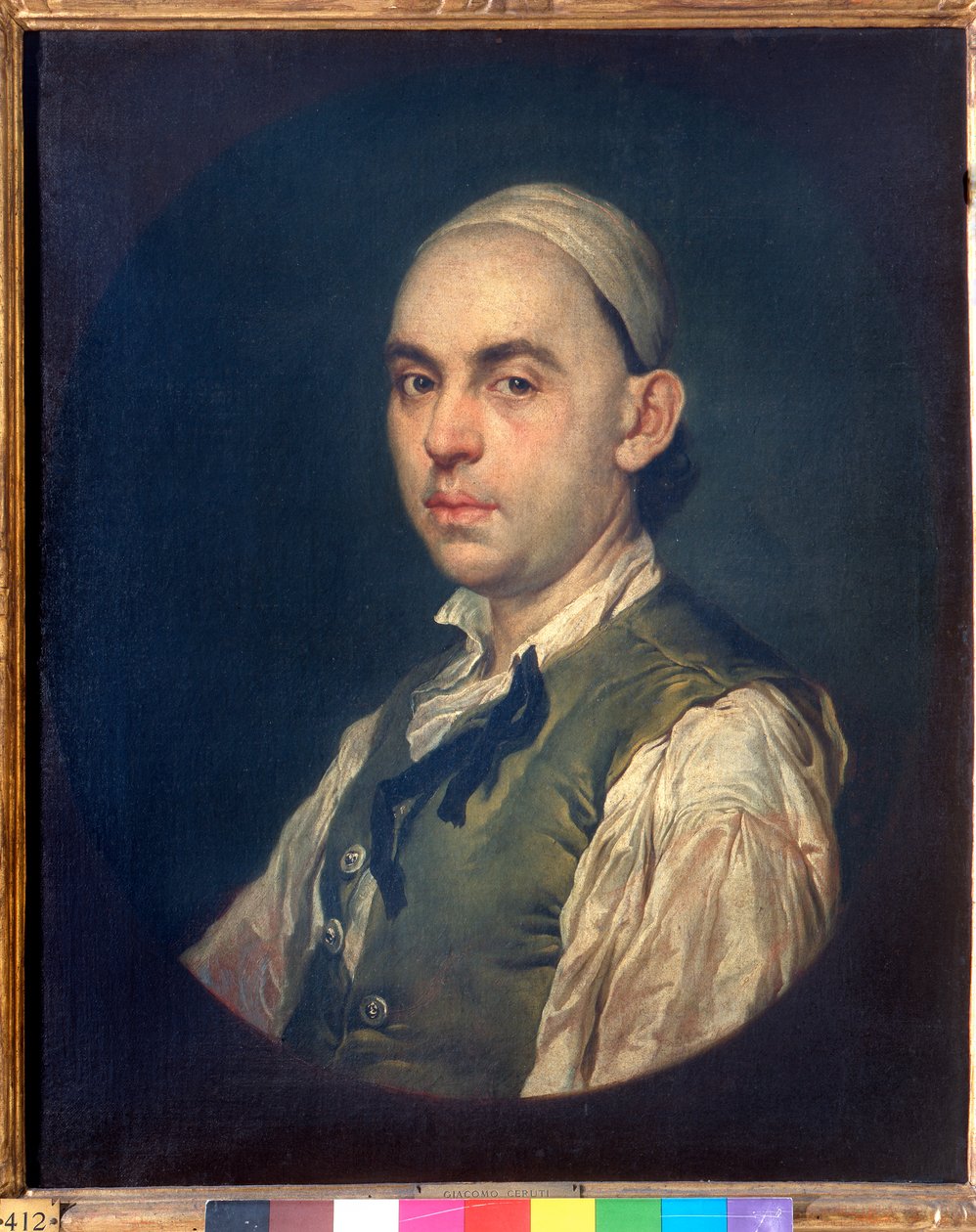Portret van een man door Giacomo Ceruti