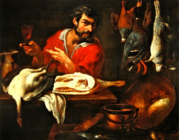Kok in een voorraadkamer door Giacomo Legi