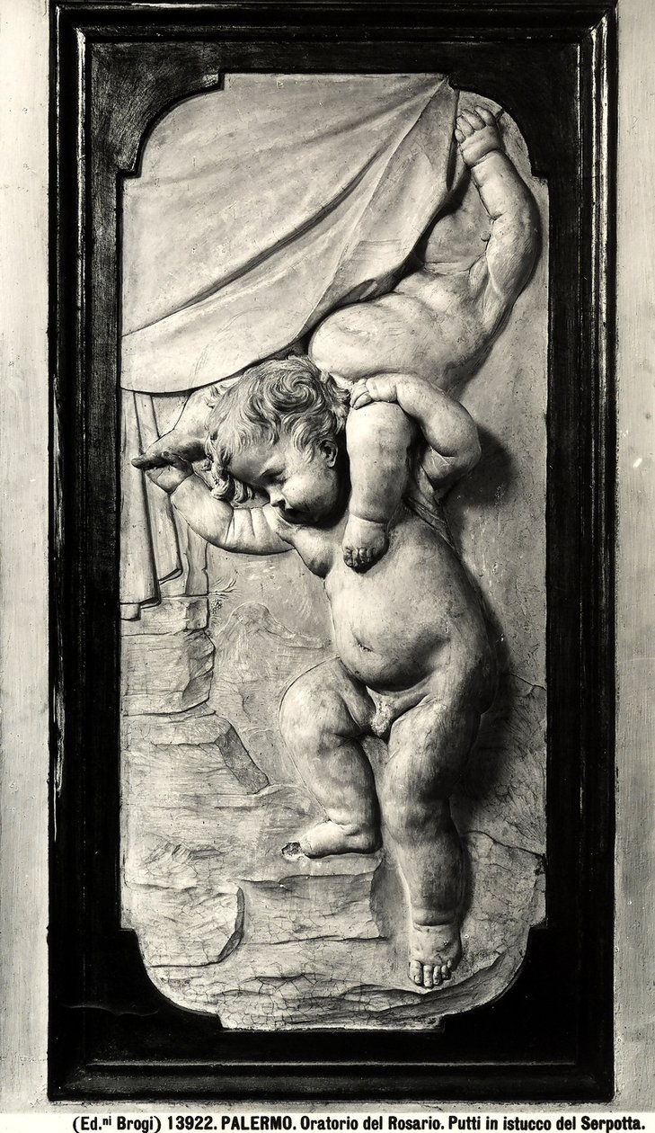 Twee Putti door Giacomo Serpotta