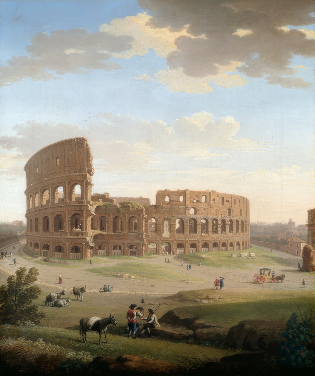 Rome, Uitzicht op het Colosseum door Giacomo van Lint